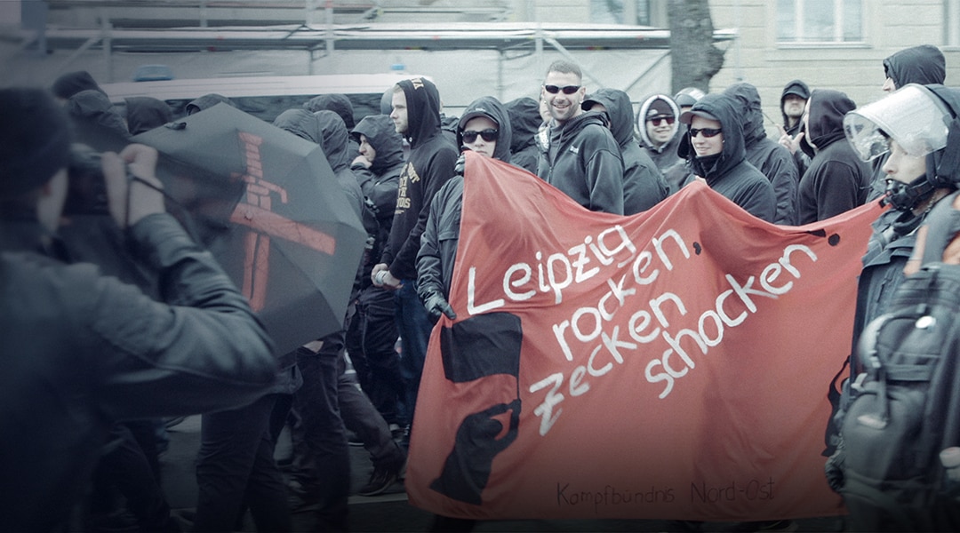 Protest of far-right extremists in Germany